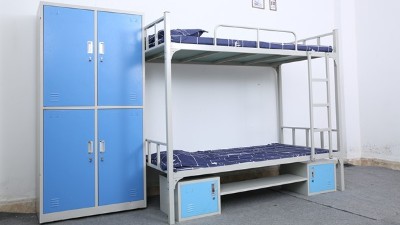 这样的学生双层铁架床才摇不动